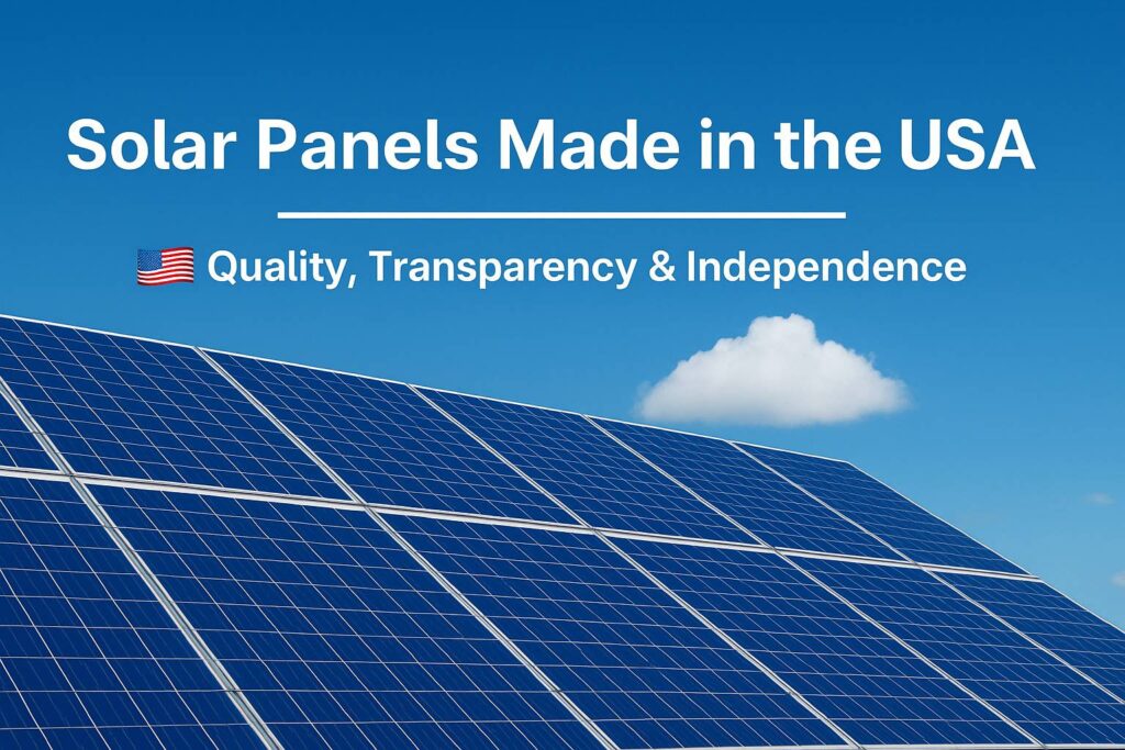 solar panel usa made