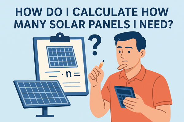 How do I calculate how many solar panels I need