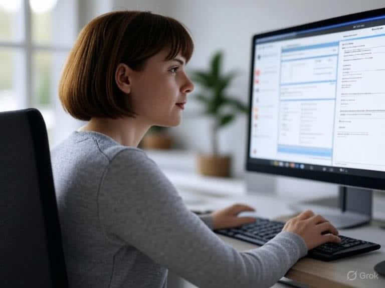 Where Can You Buy Solar Panels Title, Woman infront of a monitor