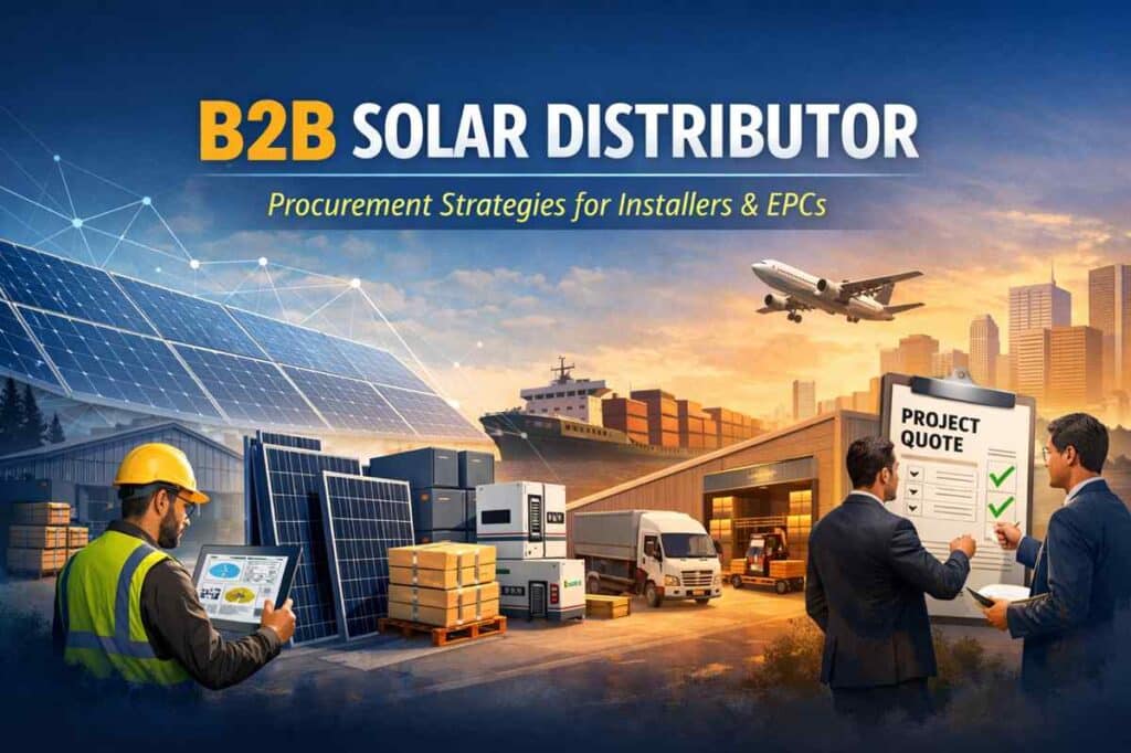 B2B solar distributor