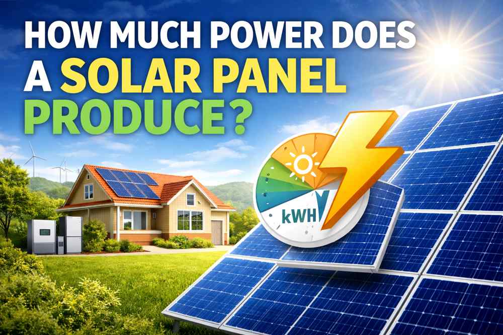 how much power does a solar panel produce