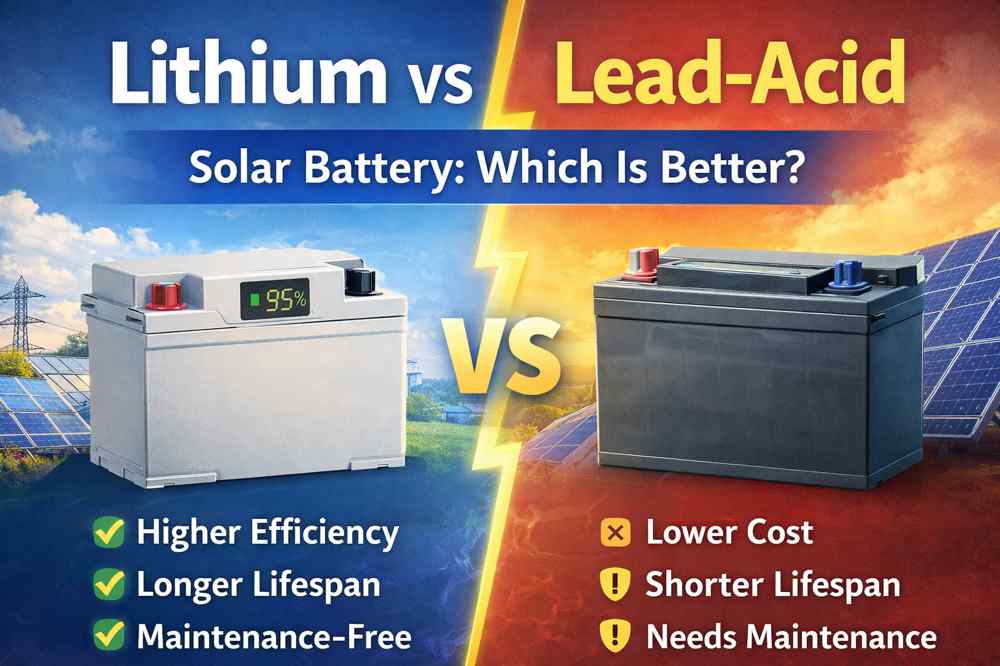 lithium vs lead acid solar battery
