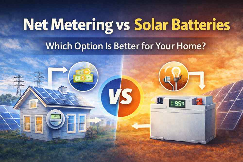 net metering vs solar batteries