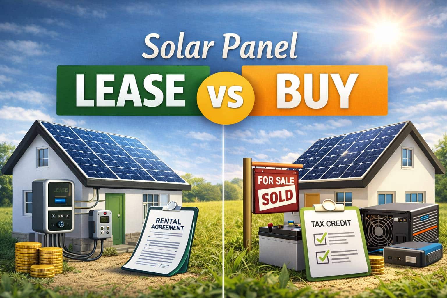 Solar Panel Lease vs Buy